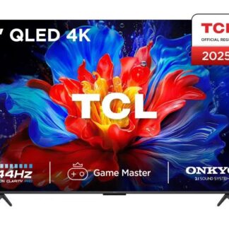 TCL 55P8K 55" 4K QLED HDR Smart TV, 139.7 cm (55"), 3840 x 2160 pixels, QLED, Smart TV, Wi-Fi, Black