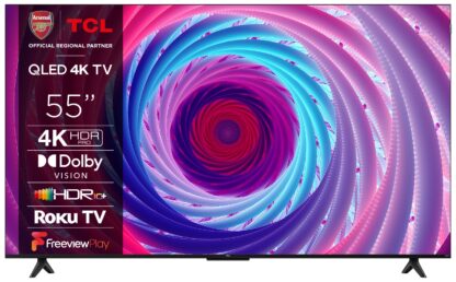 TCL 55RC650K, 139.7 cm (55"), 3840 x 2160 pixels, QLED, Smart TV, Wi-Fi, Black