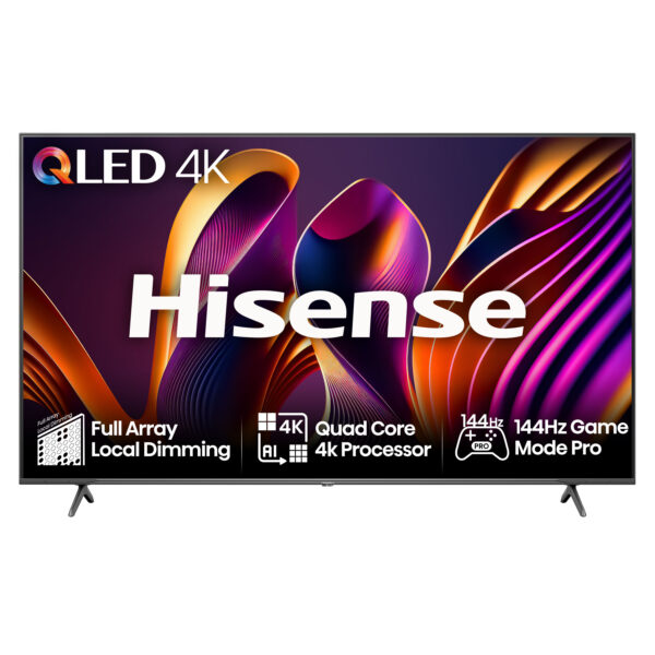 Hisense 75E7NQTUK PRO, 190.5 cm (75"), 3840 x 2160 pixels, QLED, Smart TV, Wi-Fi, Grey