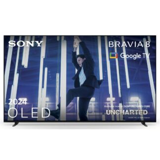 Sony BRAVIA 8 OLED 55 Inch 4K HDR Google Smart TV (2024) | Gaming Features for PlayStation 5 and IMAX Enhanced, Dolby Vision Atmos, Chromecast, Apple AirPlay, 120Hz K55XR80, 139.7 cm (55"), 3840 x 2160 pixels, OLED, Smart TV, Wi-Fi, Black