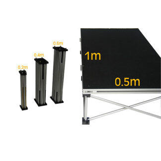 Pro-Stage Eco-Stage Riser 1m x 0.5m - Various Heights -ROC051