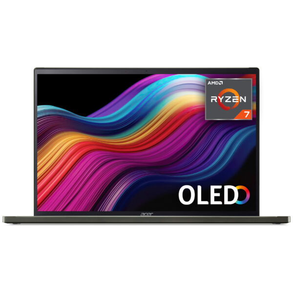 Acer Swift Edge SFE16-44 Laptop - AMD Ryzen 7 8840U, 16GB, 1TB SED SSD, Integrated Graphics, 16" 3.2K OLED 120Hz, Windows 11, Black, AMD Ryzen 7, 3.3 GHz, 40.6 cm (16"), 3200 x 2000 pixels, 16 GB, 1 TB