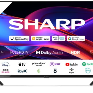 Sharp 2T-C43GD2225K, 109.2 cm (43"), 1920 x 1080 pixels, LED, Smart TV, Wi-Fi, Black