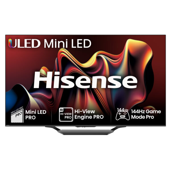 Hisense 85U7NQTUK, 2.16 m (85"), 3840 x 2160 pixels, LED, Smart TV, Wi-Fi, Black, Grey