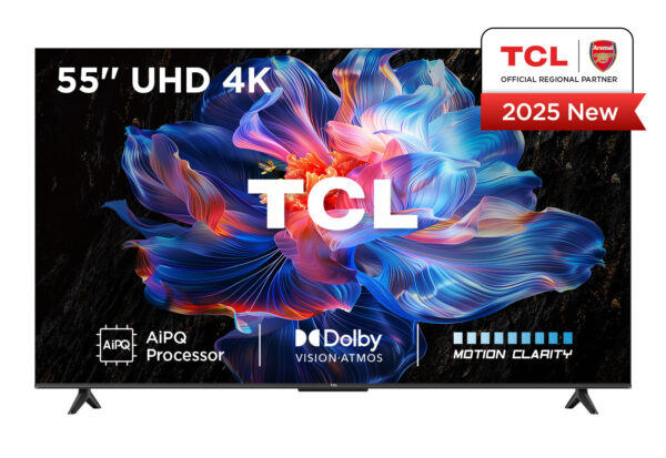 TCL 55V6C-UK, 139.7 cm (55"), 3840 x 2160 pixels, DLED, Smart TV, Wi-Fi, Metallic