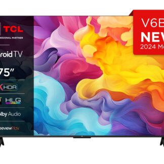 TCL 75V6BK, 190.5 cm (75"), 3840 x 2160 pixels, LED, Smart TV, Wi-Fi, Titanium