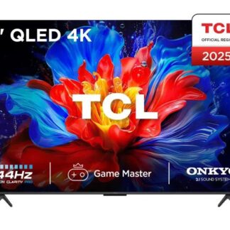 TCL 65P8K 65" 4K QLED HDR Smart TV, 165.1 cm (65"), 3840 x 2160 pixels, QLED, Smart TV, Wi-Fi, Black