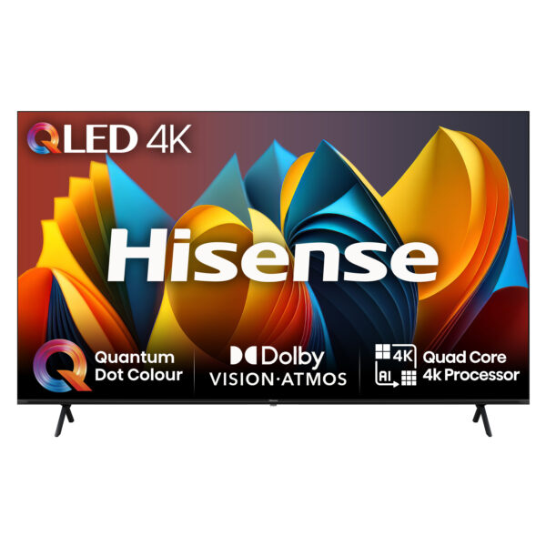 Hisense 85E7NQTUK, 2.16 m (85"), 3840 x 2160 pixels, QLED, Smart TV, Wi-Fi, Black