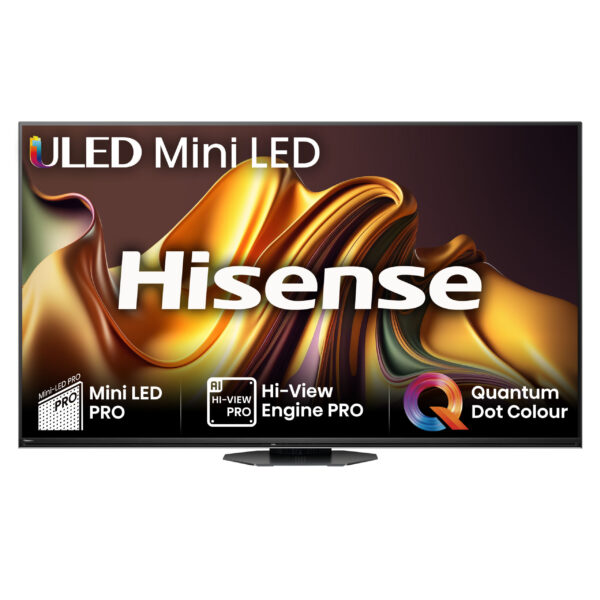 Hisense 65U8NQTUK, 165.1 cm (65"), 3840 x 2160 pixels, Mini LED PRO, Smart TV, Wi-Fi, Grey