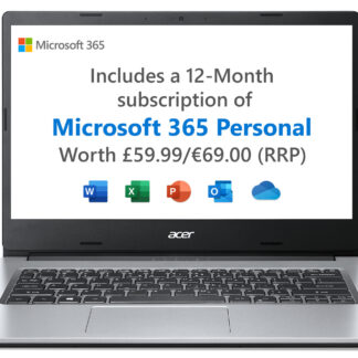 Acer Aspire 1 A114-33 Traditional Notebook - Intel Celeron N4500, 4GB, 64GB eMMC, Integrated Graphics, 14" HD, Windows 11, Silver, Intel Celeron N, 1.1 GHz, 35.6 cm (14"), 1366 x 768 pixels, 4 GB, 64 GB