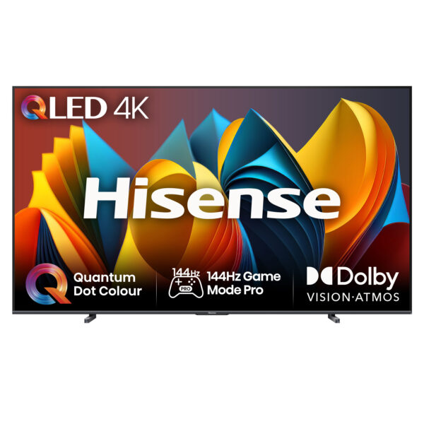 Hisense 100E7NQTUK, 2.54 m (100"), 3840 x 2160 pixels, QLED, Smart TV, Wi-Fi, Black