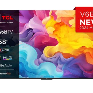 TCL 58V6BK, 147.3 cm (58"), 3840 x 2160 pixels, LED, Smart TV, Wi-Fi, Titanium