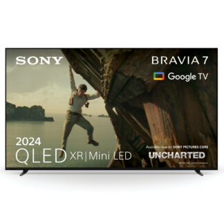 Sony BRAVIA 7 QLED (XR l Mini LED) 65 Inch 4K HDR Google Smart TV (2024) | Gaming Features for PlayStation 5, IMAX Enhanced, Dolby Vision Atmos, Chromecast, AirPlay, 120Hz, 165.1 cm (65"), 3840 x 2160 pixels, QLED, Smart TV, Wi-Fi, Black
