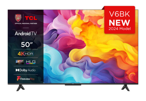 TCL 50V6BK, 127 cm (50"), 3840 x 2160 pixels, LED, Smart TV, Wi-Fi, Titanium