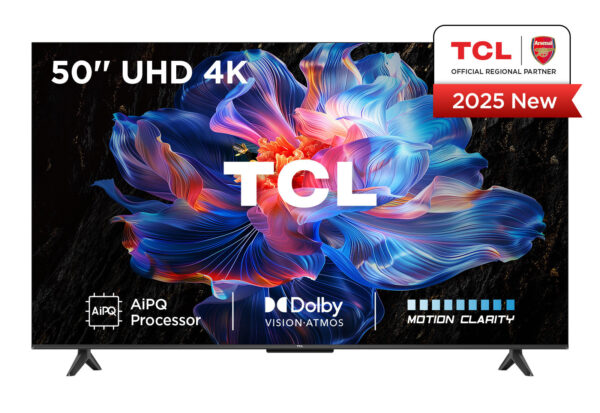 TCL 50V6C-UK, 127 cm (50"), 3840 x 2160 pixels, DLED, Smart TV, Wi-Fi, Metallic