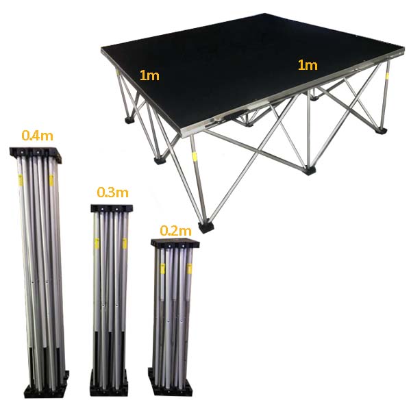 Pro-Stage Eco-Stage Riser 1m x 1m x 0.8m -ROC059