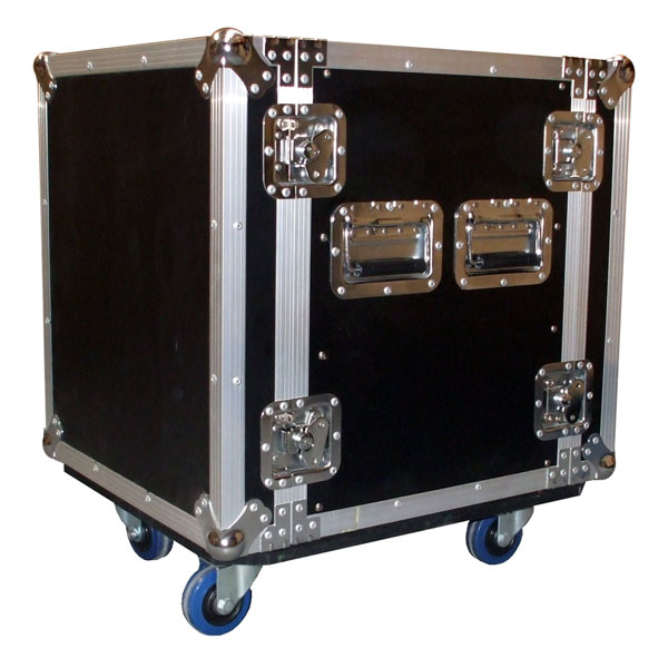 Pro-Flite Case 12U Amp Rack c/w Dolly