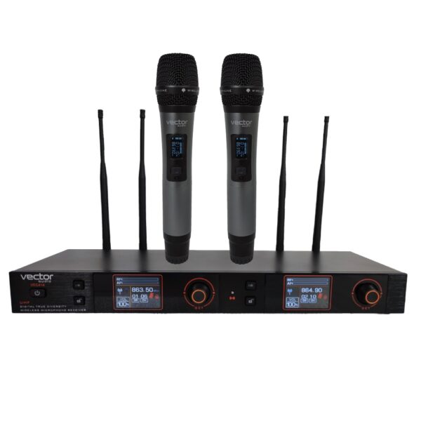 Vector RM-502 Twin Handheld Radio Microphone System