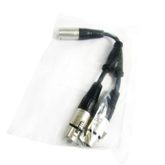 XLR Pin Male in line Plug - Twin XLR 3 pin Female in Line