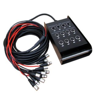 Stagebox Multicore 12 Ch: 8 inlet, 4 Outlet 15m