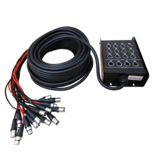 Stagebox Multicore 16 Ch: 12 inlet, 4 Outlet 30m