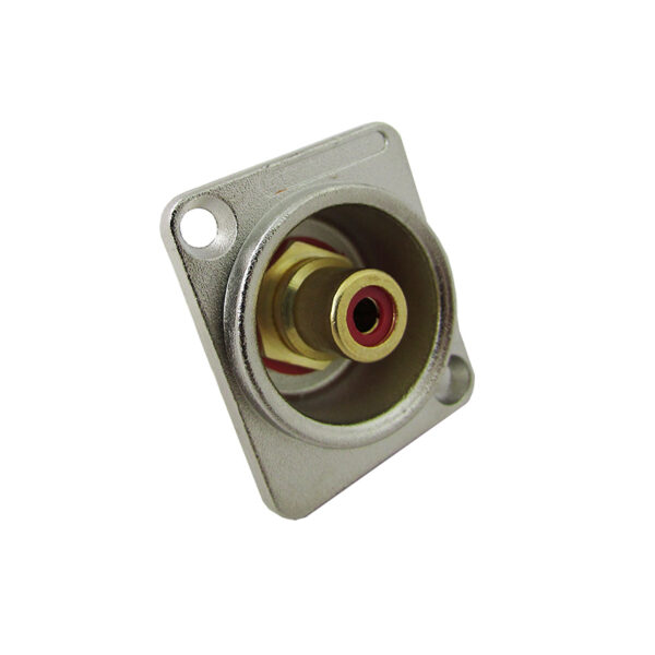 RCA (Phono) Female Chassis Socket (Red)