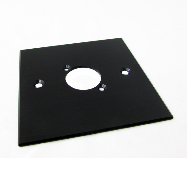 Empty Wall Mount Panel 1 Socket Black