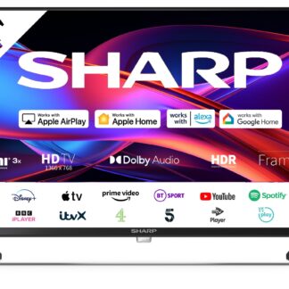 Sharp 1T-C24GD2225K, 61 cm (24"), 1366 x 768 pixels, LED, Smart TV, Wi-Fi, Black