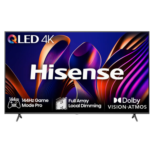 Hisense 65E7NQTUK PRO, 165.1 cm (65"), 3840 x 2160 pixels, QLED, Smart TV, Wi-Fi, Grey