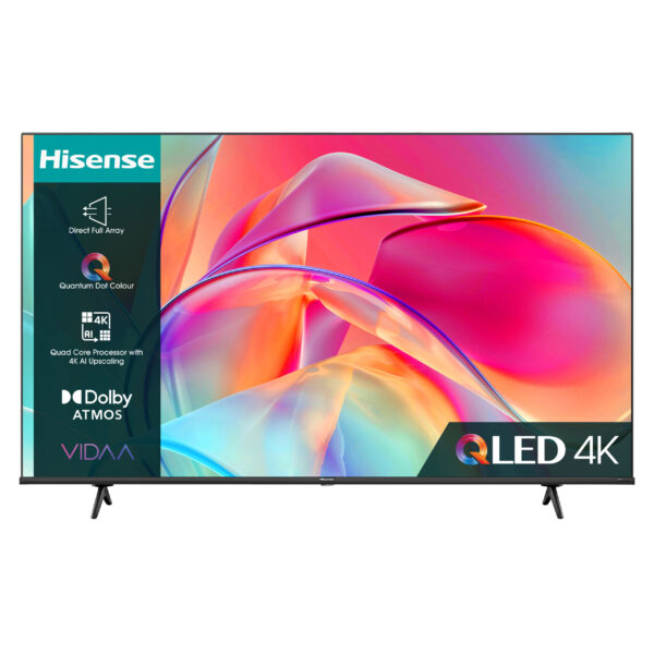 Hisense 65E7KQTUK, 165.1 cm (65"), 3840 x 2160 pixels, QLED, Smart TV, Wi-Fi, Black