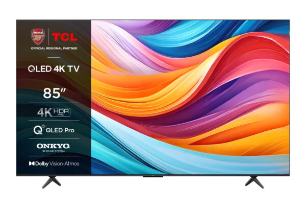 TCL 85C655K, 190.5 cm (75"), 3840 x 2160 pixels, QLED, Smart TV, Wi-Fi, Metallic