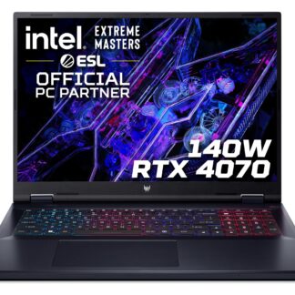Acer Predator Helios Neo 18 PHN18-71 Gaming Laptop - Intel Core i7-14700HX, 16GB, 1TB SSD, NVIDIA GeForce RTX 4070 8G, 18"WQXGA 165Hz, Windows 11, Black, Intel Core i7, 5.4 GHz, 45.7 cm (18"), 2560 x 1600 pixels, 16 GB, 1.02 TB