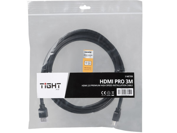 Tight AV 3m HDMI 2.0 High Speed Installation Cable