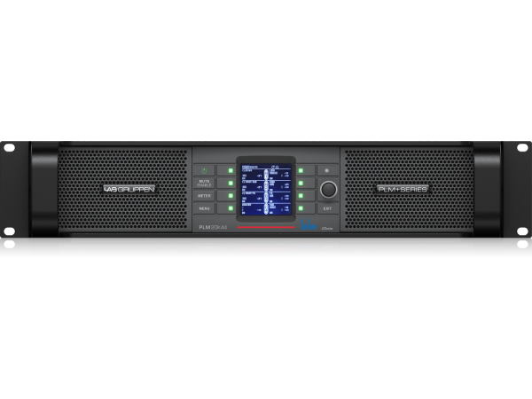 Lab Gruppen PLM+ 20K44 BP 20,000 Watt Amplifier with 4 Flexible Output Channels on Binding Post Connectors, Lake Digital Signal Processing and Digital Audio Networking