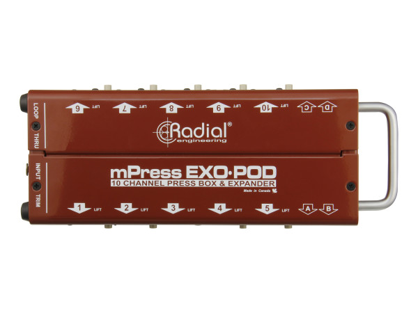 Radial Exo-Pod Broadcast Splitter