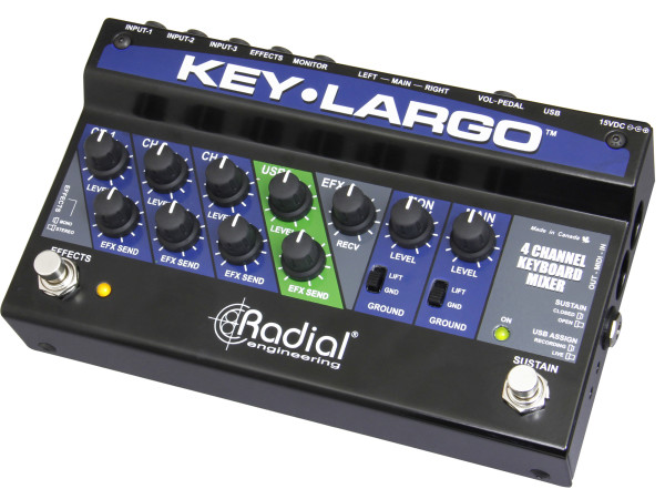 Radial Key-Largo - Keyboard Mixer and Performance Pedal