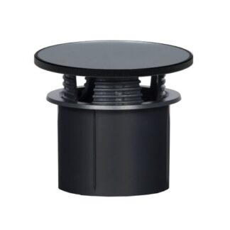 AMX HPG-20B-GS HydraPort® 2" Grommet - Gloss Silver in Black Metal