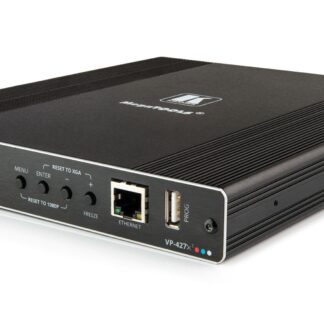 Kramer Electronics VP-427X1, Black, 640 x 480, 800 x 600, 1024 x 768, 1280 x 1024, 1280 x 720, 1280 x 768, 1280 x 800, 1360 x 768,..., 1U, 2 lines, Buttons, 640 x 480 (VGA), 800 x 600 (SVGA), 1024 x 768 (XGA), 1280 x 1024 (SXGA), 1280 x 720 (HD 720), 1280...