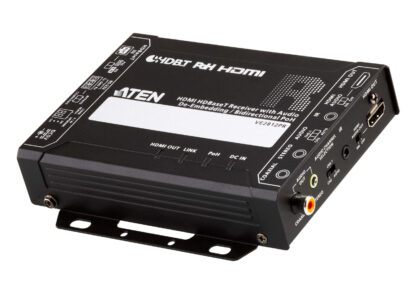 ATEN HDMI HDBaseT Receiver with Audio De-Embedding / Bi-directional PoH (4K@100m) (HDBaseT Class A) (PoH PSE & PD), 4096 x 2160 pixels, AV receiver, 100 m, Wired, 3D, HDCP