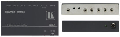 Kramer Electronics 105A, 5.0 channels, 0.03%, 80 dB, 33000 , 50 , RCA