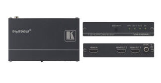 Kramer Electronics VM-2HXL, HDMI, 2x HDMI, Black, 5 V, 120 x 72 x 24 mm, 300 g