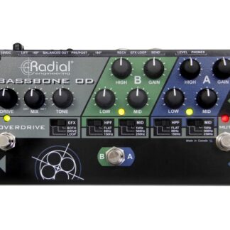 Radial Tonebone Bassbone OD Two channel Bass Preamp & Overdrive - B-Stock