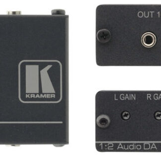 Kramer Electronics PT-102AN, 2.0 channels, 0.01%, 85 dB, RCA, 3.5 mm, 12 V