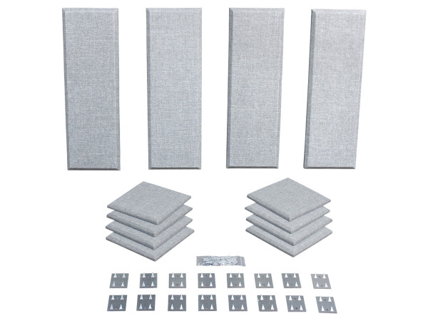 Primacoustic London 8 in Grey Acoustic Wall Panel Room Kit