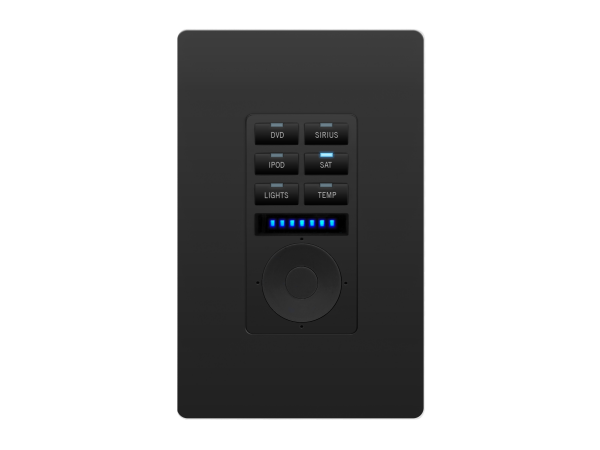 AMX MET-6NE-BL - Metreau 6 Button Keypad - Black