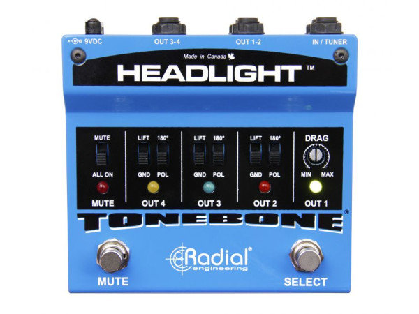 Radial Headlight - 4 Output Guitar Amp Selector