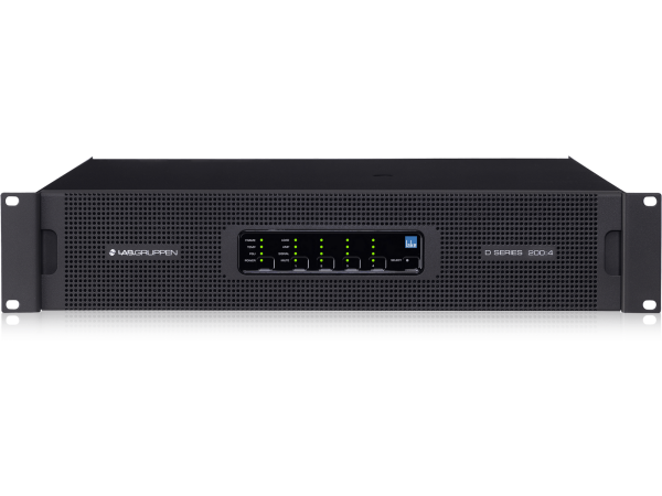 Lab Gruppen D 200:4L 20,000 Watt Amplifier with 4 Flexible Output Channels, Lake Digital Signal Processing and Digital Audio Networking