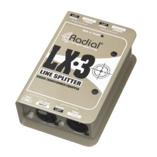 Radial LX-3 Passive Balanced Line-Level Splitter, 1 in 3 out