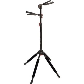Ultimate Support GS-102 Double Hanging Guitar Stand with Locking Legs and Height Adjustable Yokes