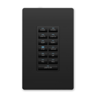 AMX MET-13E-BL Metreau 13-Button Ethernet Keypad in Black